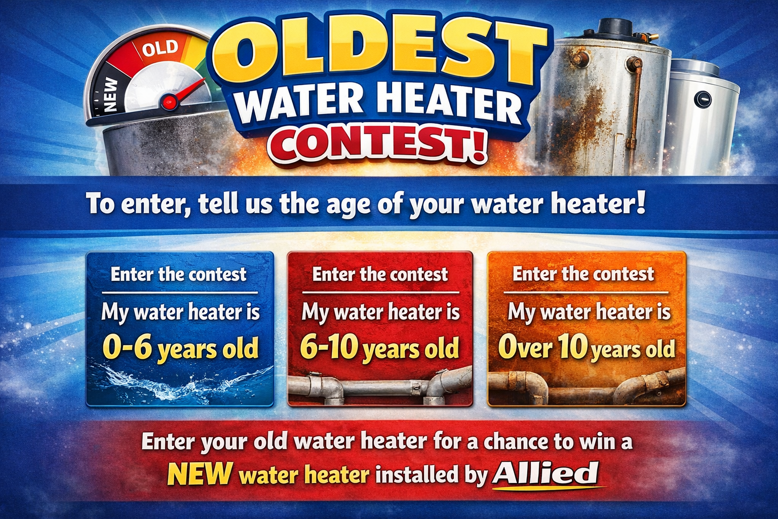 Oldest Water Heater Contest